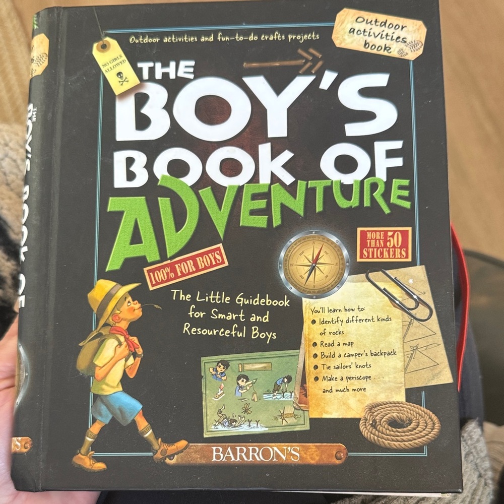 The Boy's Book of Adventure Brand New 2 pages of stickers